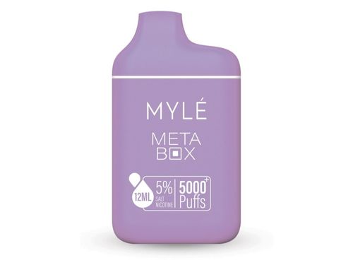 grape mint myle meta box disposable device