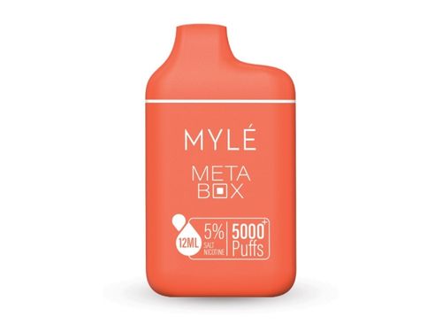 peach ice myle meta box disposable device