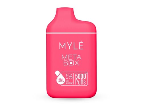 pineapple coconut strawberry myle meta box disposable device